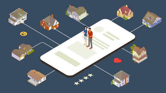 Home-buying app illustration