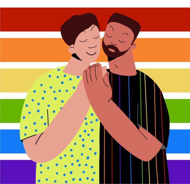 118 Gay Men Hugging Illustrations & Clip Art - iStock