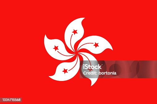 istock Hong Kong Special Administrative Region of the People's Republic of China Asia Flag 1334715568