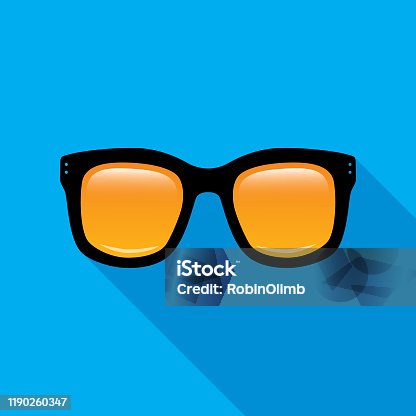 istock Horned Rimmed Sunglasses Icon 1190260347