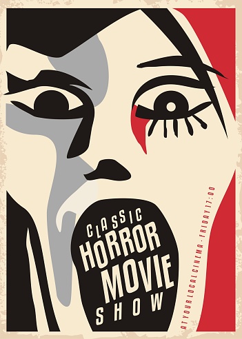 Horror movies poster design
