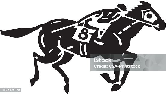 istock Horse and Jockey 1328108475