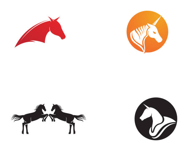 Horse animal logo