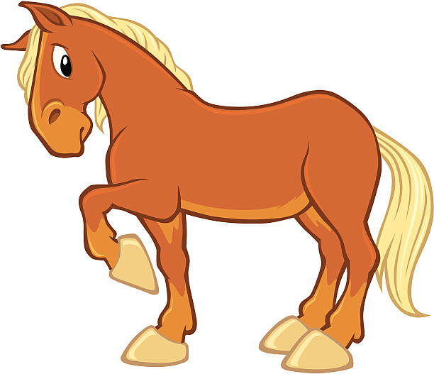 Horse vector art illustration