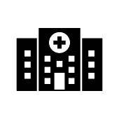 istock Hospital Icon Design Vector Illustration Template 1300273646
