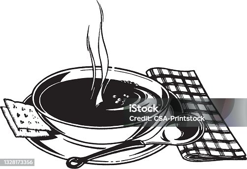 istock Hot soup bowl 1328173356