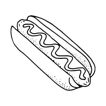 hotdog doodle
