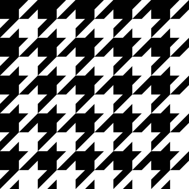 Houndstooth seamless pattern. Houndstooth seamless pattern. Vector illustration tessellation stock illustrations