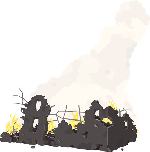 House Fire Building Fire house fire stock illustrations
