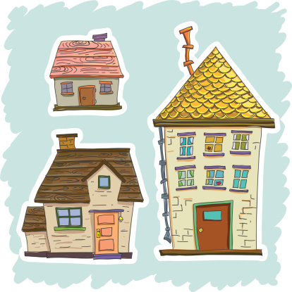 House in cartoon style