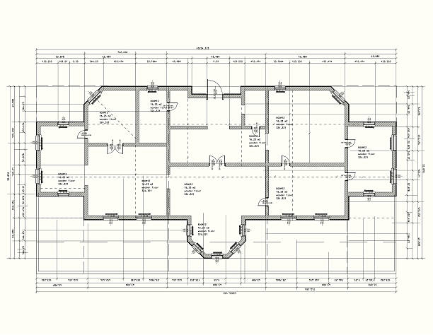 House plan  architecture symbols stock illustrations