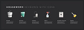 Housework Keywords with Icons