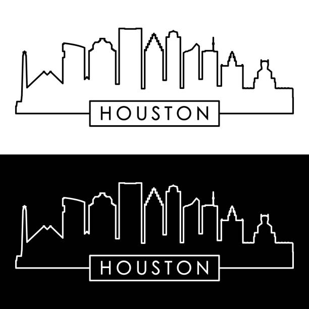 Houston Skyline Outline