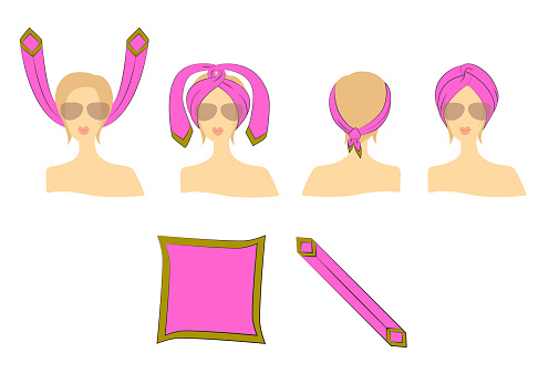How to make a turban of the neckerchief