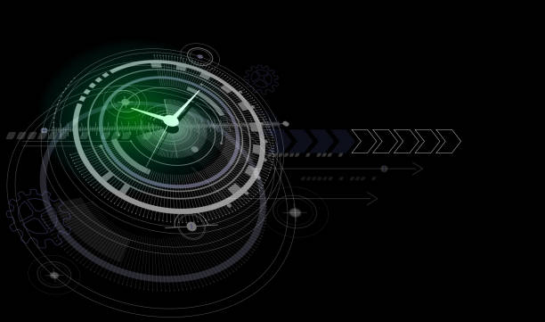 hud time time abstract background watch timepiece stock illustrations
