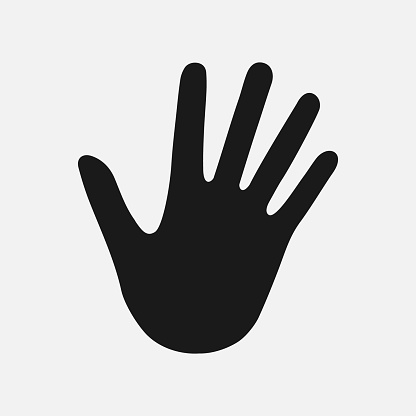 Human Hand Silhouette Stock Illustration Download Image Now Istock
