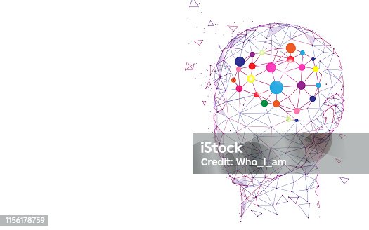 istock Human head and brain. Creation and idea concept 1156178759