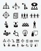 Human Resources and Business Management icons