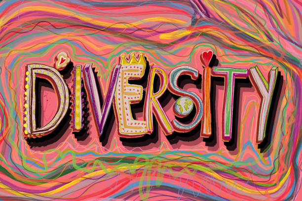 Human rights - Diversity vector art illustration