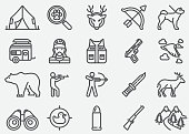 Hunting Line Icons