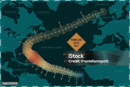 istock Hurricane Katia 2011 Track North Atlantic Ocean Infographic 1360210829