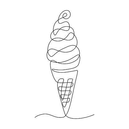 Ice Cream Cone Stock Illustration - Download Image Now - iStock