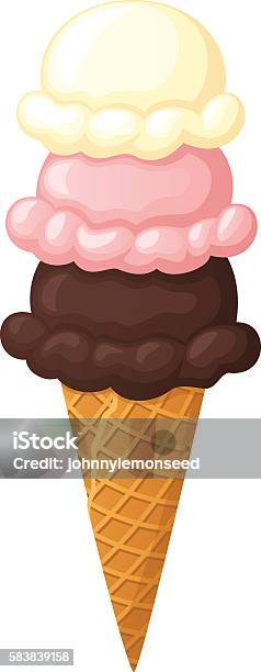 Ice Cream Cones Vector Art Graphics Freevectorcom
