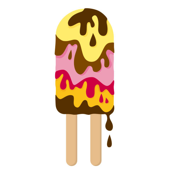 Ice cream vector art illustration