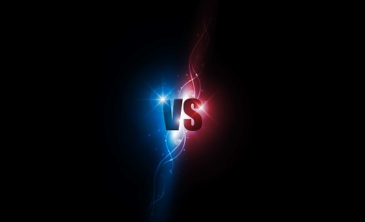 Icon Neon Versus Logo Vs Letters For Sports And Fight Competition Battle And Match Game Concept Competitive Vector Illustration Stock Illustration Download Image Now Istock
