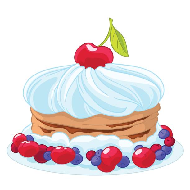 Birthday Fruit Cake Cartoons Illustrations, Royalty-Free Vector ...