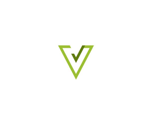 V icon This illustration/vector you can use for any purpose related to your business. letter v stock illustrations