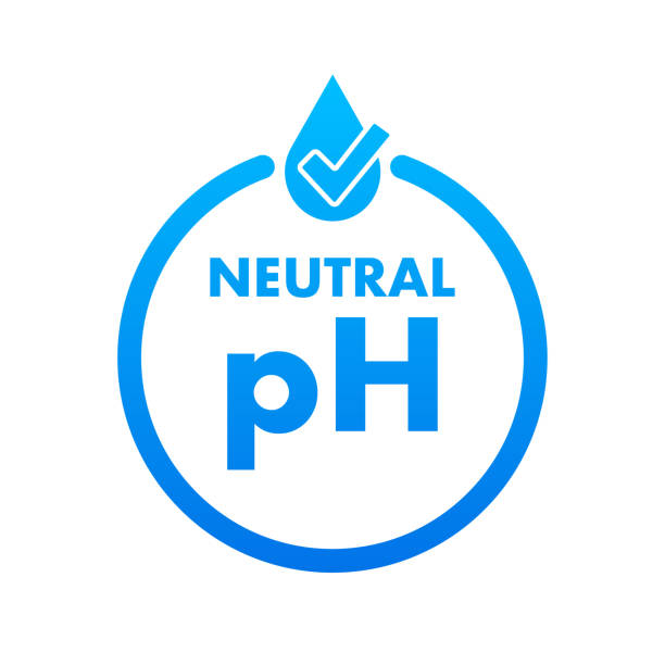 Icon with neutral ph. Vector logo. Logo symbol Icon with neutral ph. Vector logo. Logo symbol. ph of hair stock illustrations