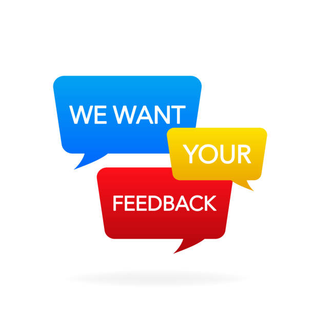 Icon with want your feedback speech for banner design. Your opinion matters symbol. Speech bubble tag. Text message. Business satisfaction support. Vector illustration. Icon with want your feedback speech for banner design. Your opinion matters symbol. Speech bubble tag. Text message. Business satisfaction support. Vector illustration desire stock illustrations