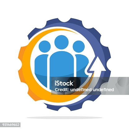 istock iconic icon with the concept of team work 931469652