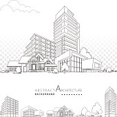 istock 3D illustration Architecture Building Decorative Design. 1197754323