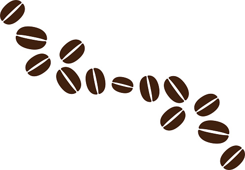 Illustration material of coffee beans