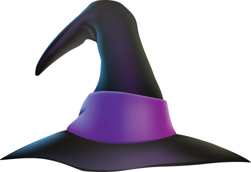Illustration of a Halloween witch hat