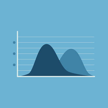 Illustration Of A Simple And Cute Curved Graph