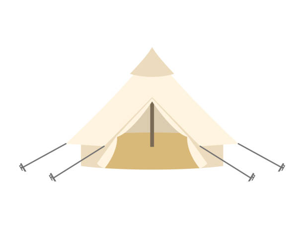 キャンプテントのイラスト - グランピング点のイラスト素材／クリップアート素材／マンガ素材／アイコン素材