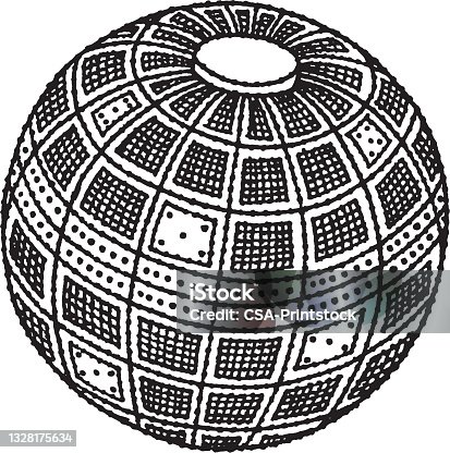 istock Illustration of disco ball 1328175634