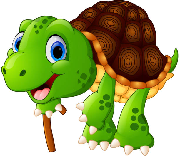 Royalty-Free (RF) Clipart Illustration of an Old Tortoise 