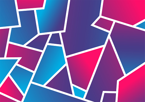 illustration of gradation colored Geometric pattern background