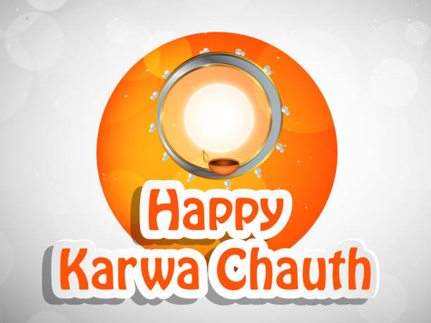 illustration of Hindu Festival Karva Chauth background illustration of elements of Hindu Festival Karva Chauth background chhath stock illustrations