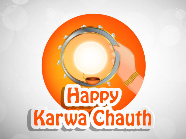illustration of Hindu Festival Karva Chauth background illustration of elements of Hindu Festival Karva Chauth background chhath stock illustrations