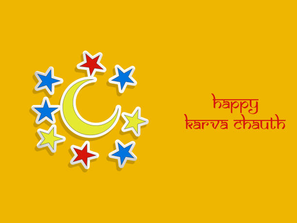illustration of Hindu Festival Karwa Chauth background illustration of elements of Hindu Festival Karwa Chauth background chhath stock illustrations