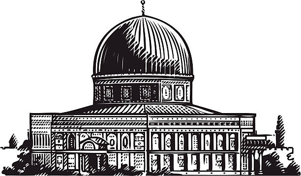 illustration of Jerusalem More line art: jerusalem stock illustrations