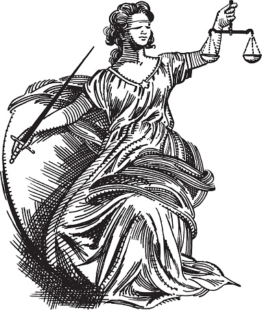 Illustration of lady justice