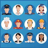 Illustration of a group of people in multiple professions