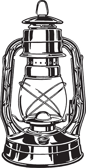 Illustration of oil lamp