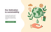 istock Illustration of the concept of sustainability, corporate social responsibility or environmental protection 1257922267